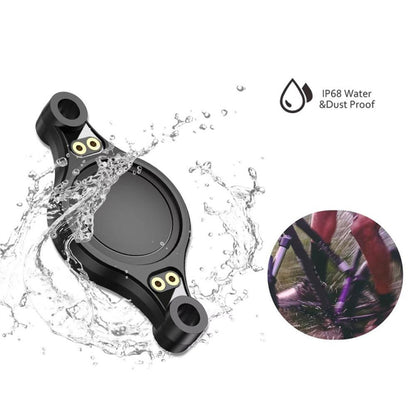For Airtag Bicycle Mount Protective Case Anti-theft IP68 Waterproof Shell(Black) by bashfashion