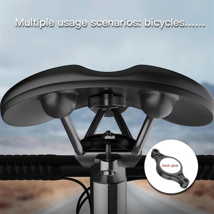 For Airtag Bicycle Mount Protective Case Anti-theft IP68 Waterproof Shell(Black) by bashfashion