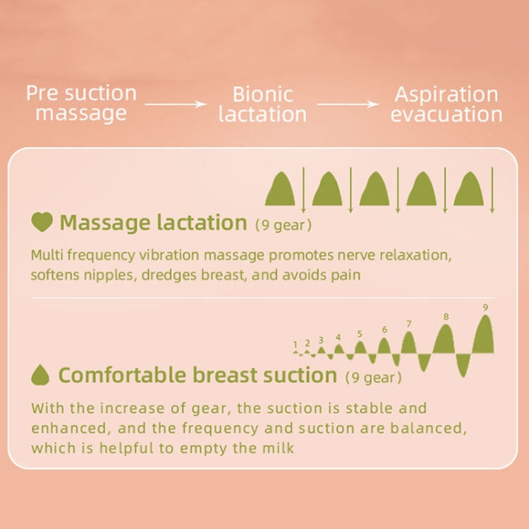 MZ-003 LED Digital Display Smart Adjustable Fully Automatic Massage Painless Silent Breast Pump(White) by bashfashion