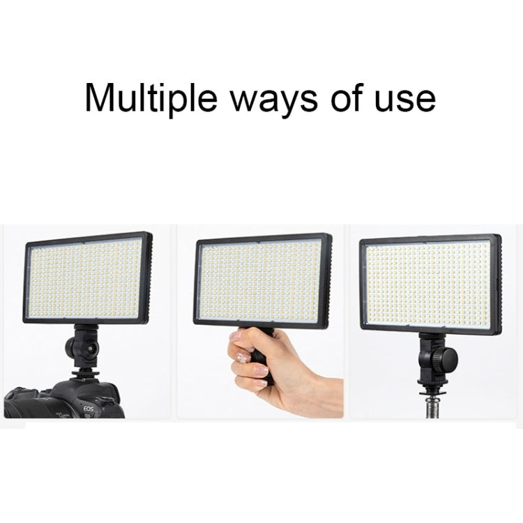 640+95 LEDs RGB Adjustable Live Shooting Fill Light Phone SLR Photography Lamp, EU Plug, Spec: 14 inch by bashfashion