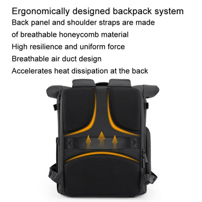 Cwatcun D113 Shoulder Leisure Camera Bag Waterproof High Capacity Outdoor Travel Photography Bag, Color: Small Black by Cwatcun