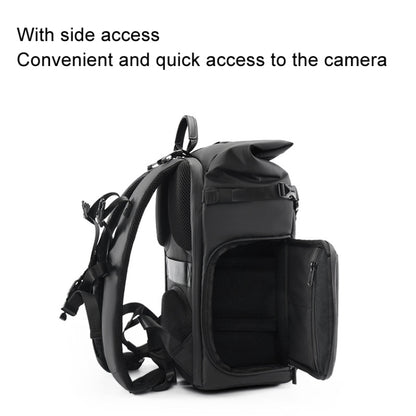 Cwatcun D113 Shoulder Leisure Camera Bag Waterproof High Capacity Outdoor Travel Photography Bag, Color: Large Black by Cwatcun