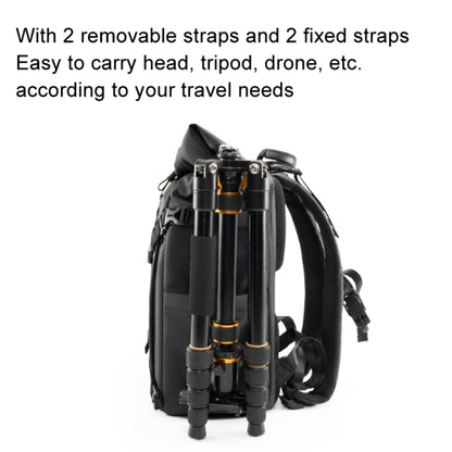 Cwatcun D113 Shoulder Leisure Camera Bag Waterproof High Capacity Outdoor Travel Photography Bag, Color: Large Black by Cwatcun