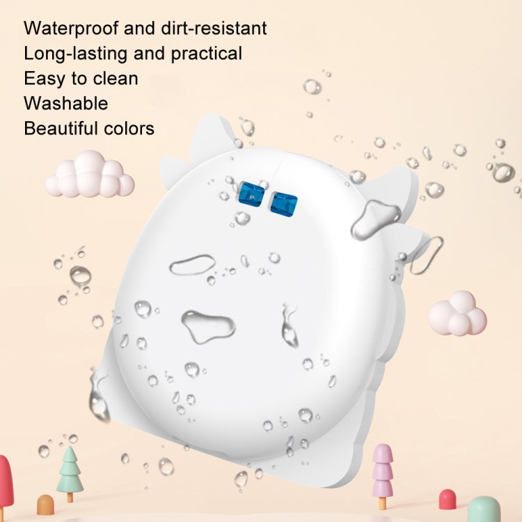 For Tamagotchi Uni (2023) Pet Game Console Silicone Protective Case(White Cow) by bashfashion