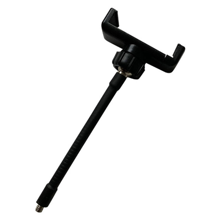 Live Beauty Ring Light Phone Clip 360 Rotating Heads Hose Clamp Stand(Black) by bashfashion