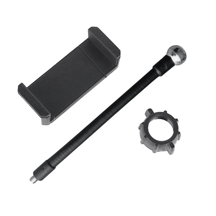 Live Beauty Ring Light Phone Clip 360 Rotating Heads Hose Clamp Stand(Black) by bashfashion