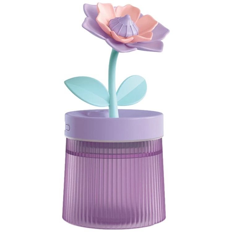 Flower Spray Hhydrating Colorful Atmosphere Light USB Aromatherapy Humidifier, Color: Gardenia Purple by bashfashion