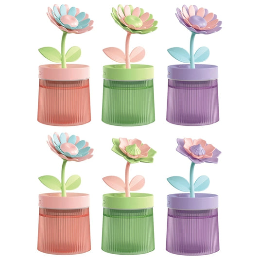 Flower Spray Hhydrating Colorful Atmosphere Light USB Aromatherapy Humidifier, Color: Gardenia Green by bashfashion