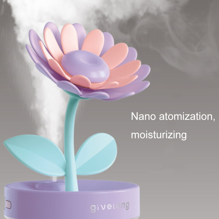 Flower Spray Hhydrating Colorful Atmosphere Light USB Aromatherapy Humidifier, Color: Gardenia Pink by bashfashion