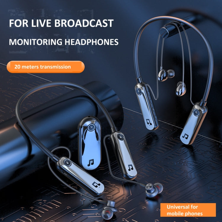 K6 2.4G Hanging Neck In-ear Wireless Monitoring Headphones Long Playtime Sports Earphones by bashfashion