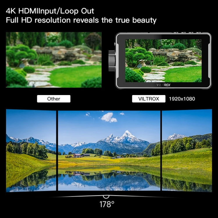 VILTROX DC550 Pro 5.5 Inch Camera Studio Monitors 4K HDMI 3D LUT Director Monitor by VILTROX