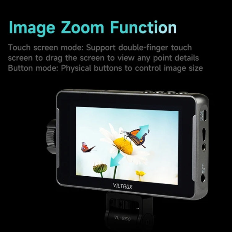VILTROX DC550 Button Model 5.5 Inch Camera Studio Monitors 4K HDMI 3D LUT Director Monitor by VILTROX