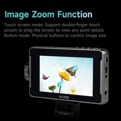 VILTROX DC550 Button Model 5.5 Inch Camera Studio Monitors 4K HDMI 3D LUT Director Monitor by VILTROX