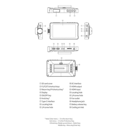 VILTROX DC550 Pro 5.5 Inch Camera Studio Monitors 4K HDMI 3D LUT Director Monitor by VILTROX