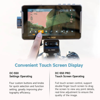 VILTROX DC550 Pro 5.5 Inch Camera Studio Monitors 4K HDMI 3D LUT Director Monitor by VILTROX