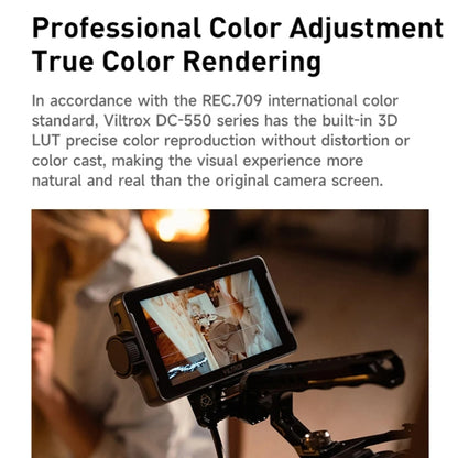 VILTROX DC550 Pro 5.5 Inch Camera Studio Monitors 4K HDMI 3D LUT Director Monitor by VILTROX