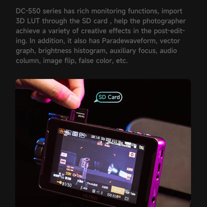VILTROX DC550 Button Model 5.5 Inch Camera Studio Monitors 4K HDMI 3D LUT Director Monitor by VILTROX