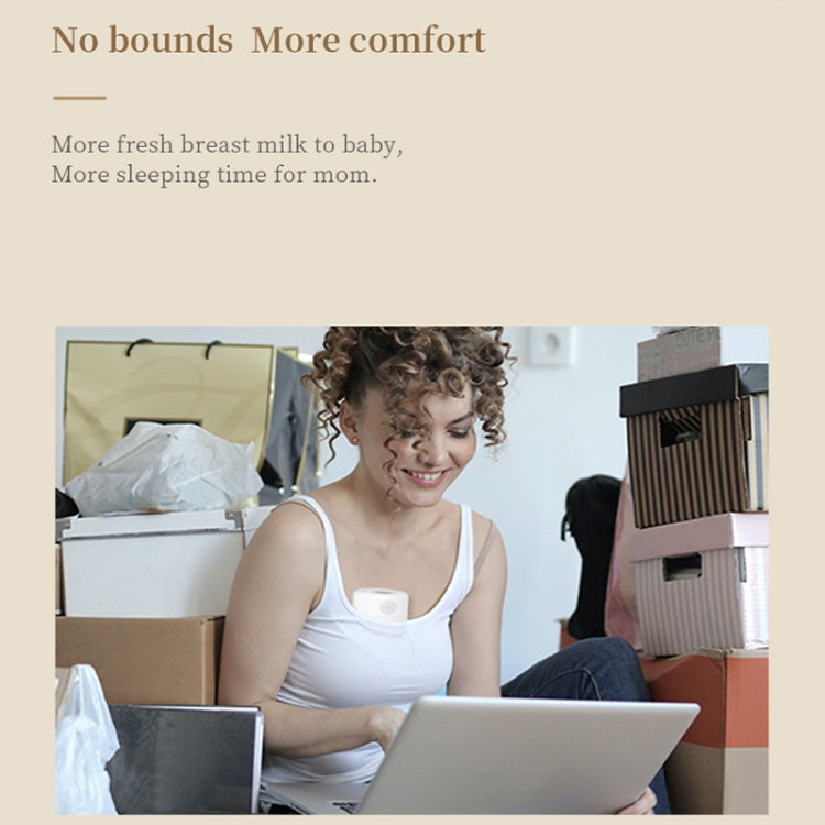 S12 LCD Screen Smart Large Capacity Portable Wearable Silent Electric Breast Pump, Color: Bilateral by bashfashion