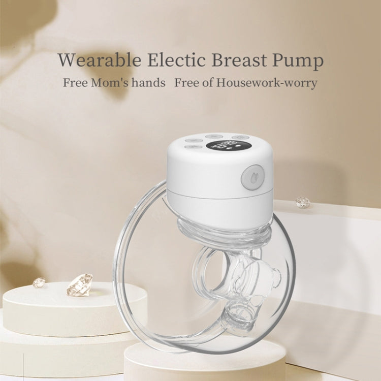S12 LCD Screen Smart Large Capacity Portable Wearable Silent Electric Breast Pump, Color: Bilateral by bashfashion