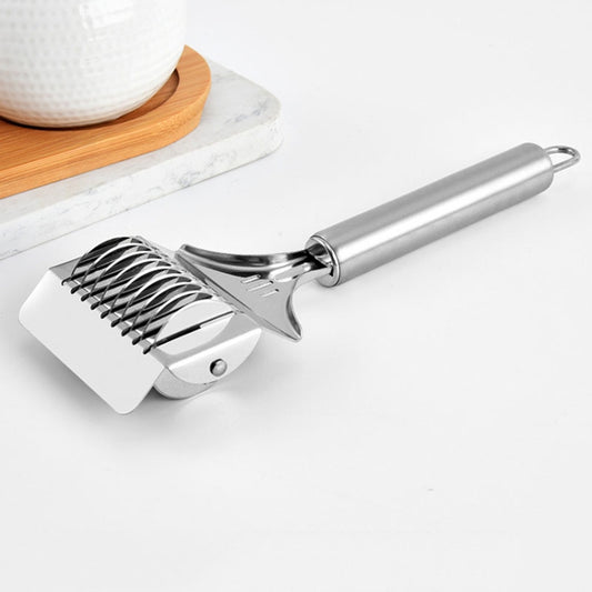 Stainless Steel Roller Noodle Cutter Kitchen Vegetable Onion And Garlic Chopping Tools, Model: SJ-13 by bashfashion