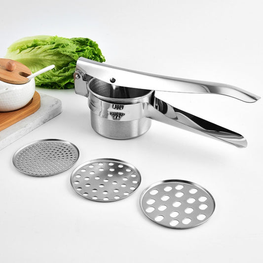 Stainless Steel Potato Press Manual Juicer Vegetable And Fruit Squeezer, Model: SJ-02 Side Hole by bashfashion