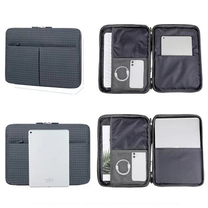 10/11 Inch Houndstooth Pattern Oxford Cloth Laptop Bag Waterproof Tablet Storage Bag(Pink) by bashfashion