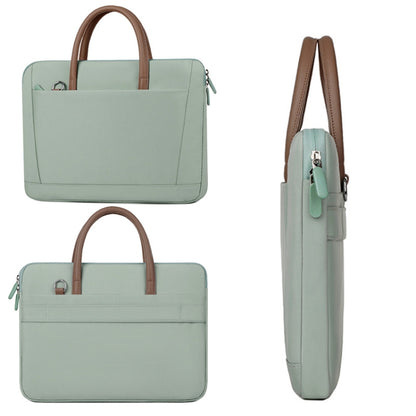 14 -14.6 Inch Oxford Cloth Laptop Bag Crossbody Carrying Case Briefcase(Gray) by bashfashion