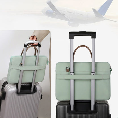 14 -14.6 Inch Oxford Cloth Laptop Bag Crossbody Carrying Case Briefcase(Blue) by bashfashion