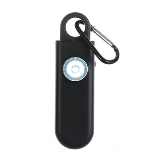 Women Personal Anti-pervert Alarm Outdoor LED Flashing Light Alarm(Black) by bashfashion
