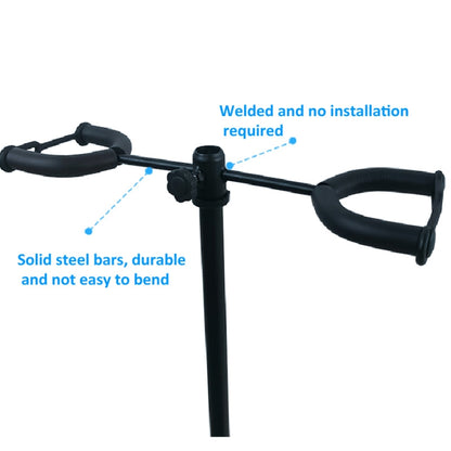 Adjustable Double Guitar Stand Holds Two Electric Or Acoustic Guitars by bashfashion