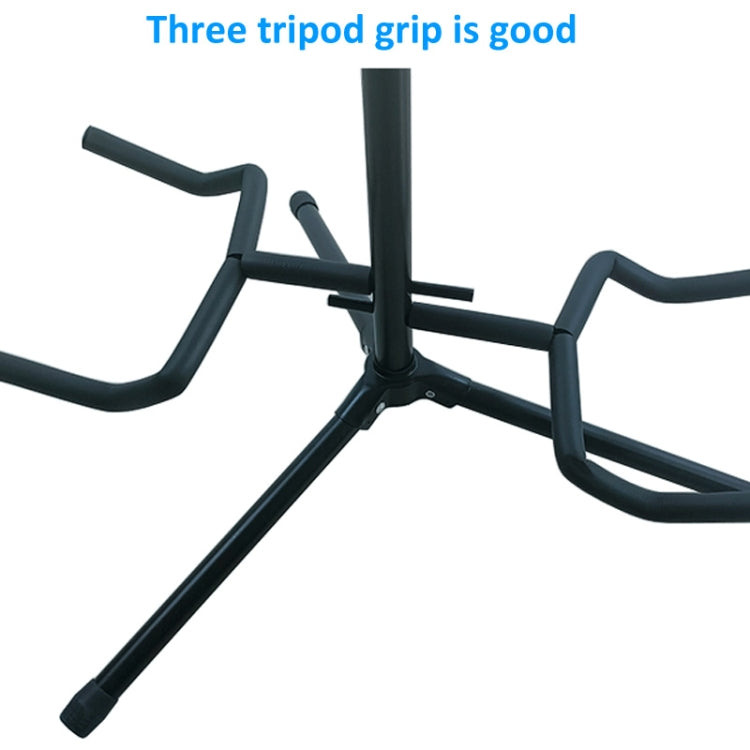 Adjustable Double Guitar Stand Holds Two Electric Or Acoustic Guitars by bashfashion