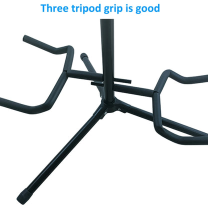 Adjustable Double Guitar Stand Holds Two Electric Or Acoustic Guitars by bashfashion