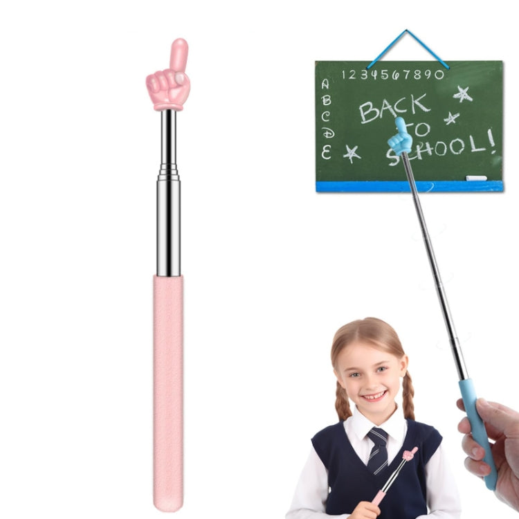 Retractable Teacher Pointer Extendable Finger Pointer Stick for School(Random Color) by bashfashion
