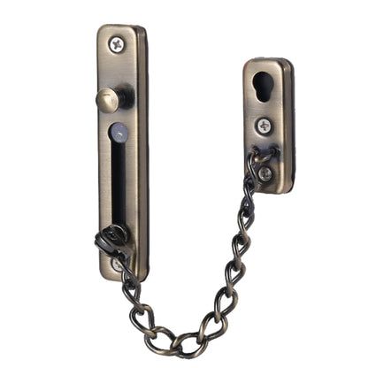 With Insurance Door Buckle Security Chain Anti-burglary Door Chain Latch Household Door Inside Reverse Lock Anti-burglary Buckle, Color: Ancient Copper by bashfashion