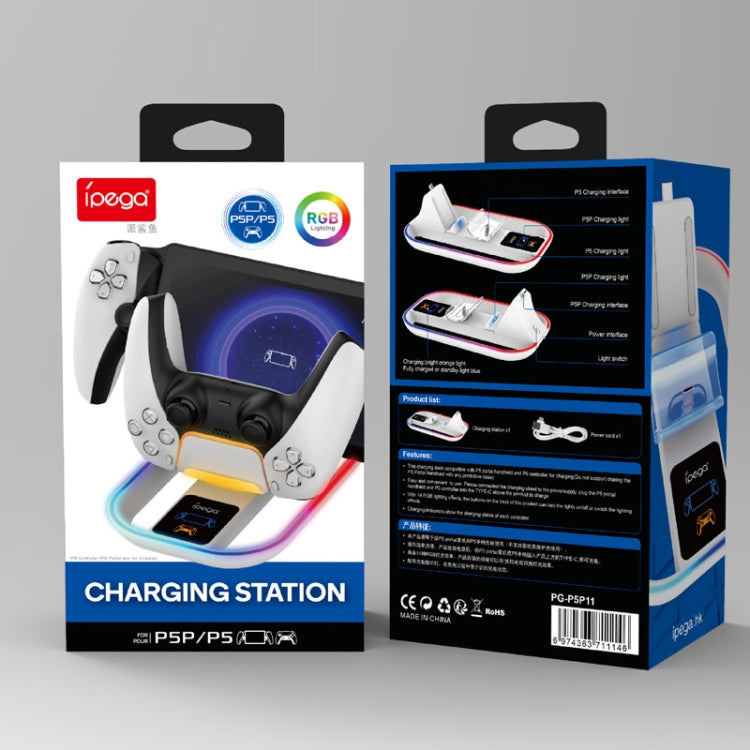 For SONY PlayStation Portal iPega Controller & Game Console Charger with RGB Light by ipega
