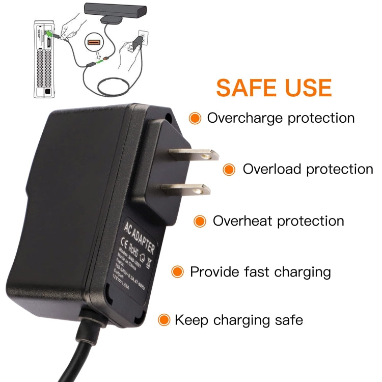 For Microsoft Xbox 360 Kinect Sensor Charger USB AC Adapter Power Supply(EU Plug) by bashfashion