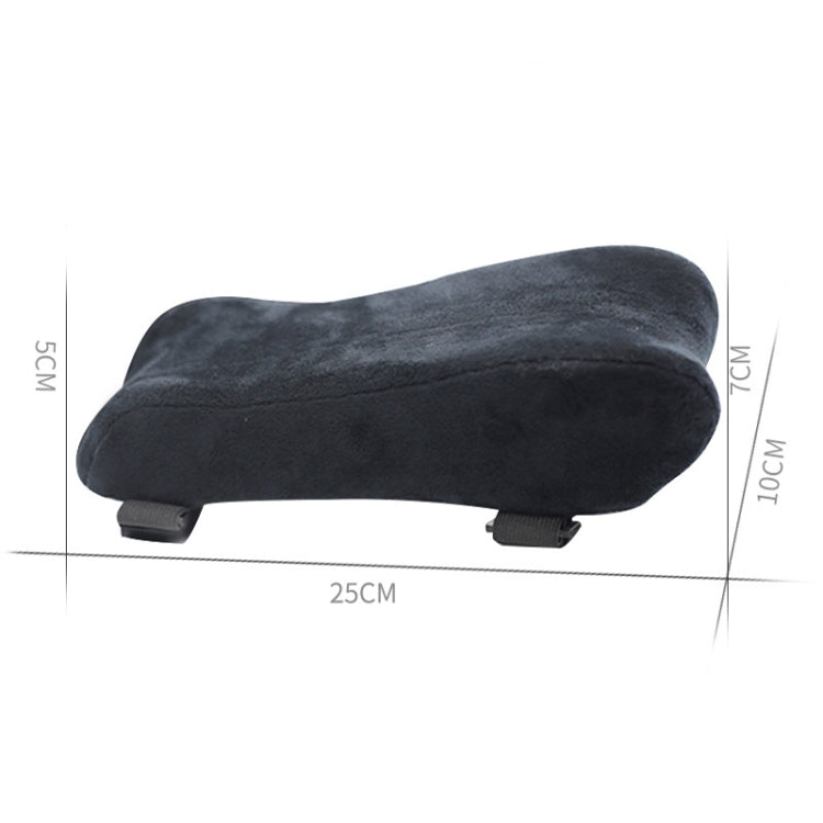 Curve Three-dimensional Support Memory Foam Office Chair Armrest Pad, Color: Black by bashfashion