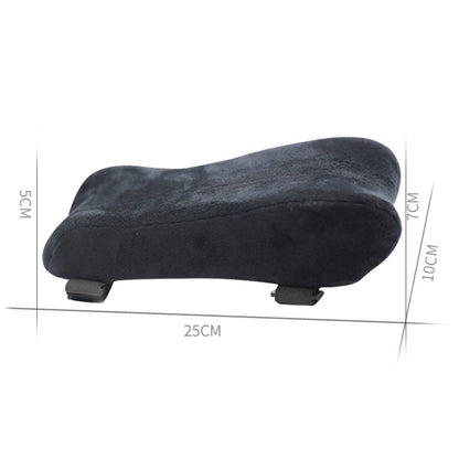 Curve Three-dimensional Support Memory Foam Office Chair Armrest Pad, Color: Black by bashfashion