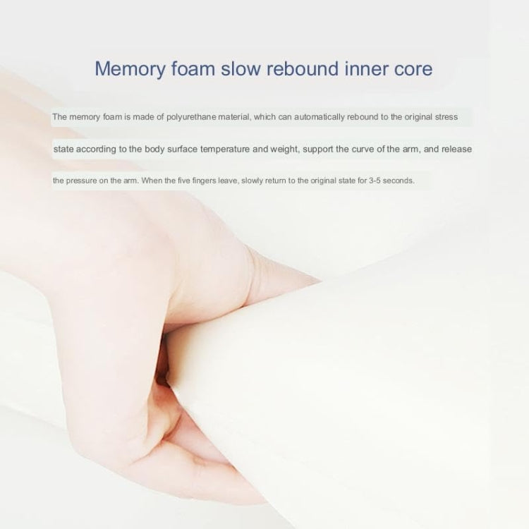 Curve Three-dimensional Support Memory Foam Office Chair Armrest Pad, Color: Black by bashfashion