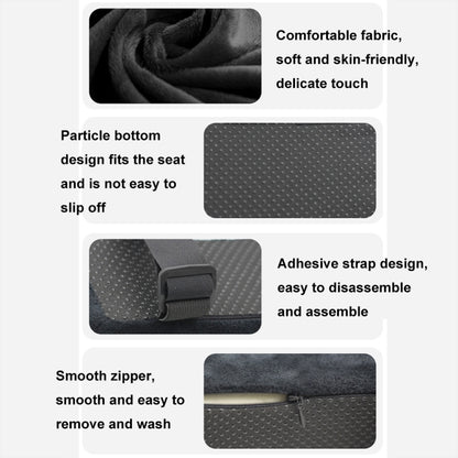 Curve Three-dimensional Support Memory Foam Office Chair Armrest Pad, Color: Black by bashfashion