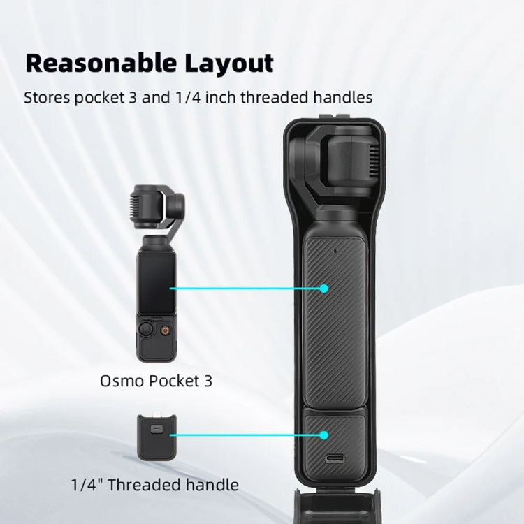 For DJI OSMO POCKET 3 BRDRC Waterproof Storage Box Protective Shell With Lanyard(Black) by BRDRC