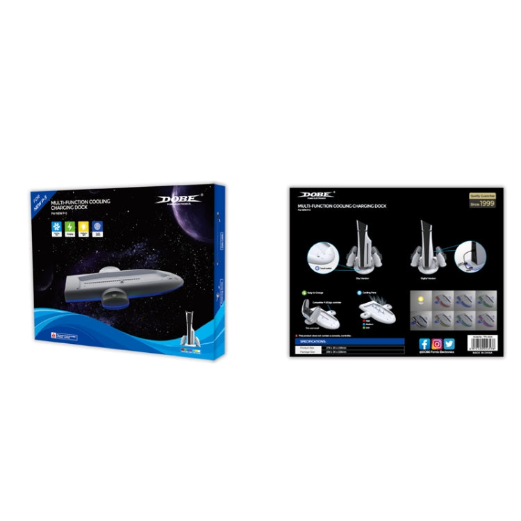 For PS5 Slim Console DOBE Multifunctional Charging Base with RGB Light by DOBE