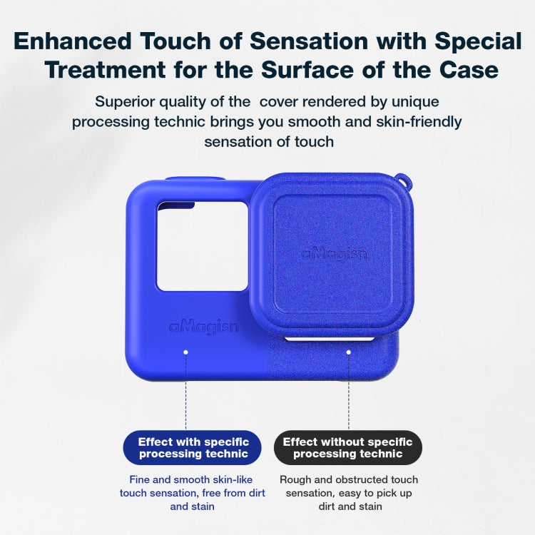 For Insta360 Ace Pro aMagisn Silicone Lens Cap Protective Cover Sports Camera Accessories by aMagisn