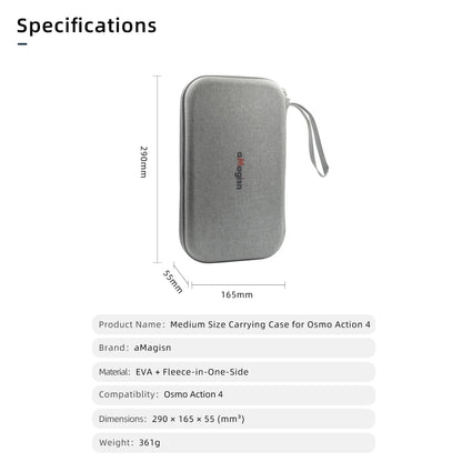 For DJI Osmo Action 4 aMagisn Medium Storage Pack Protection Movement Camera Accessories by aMagisn