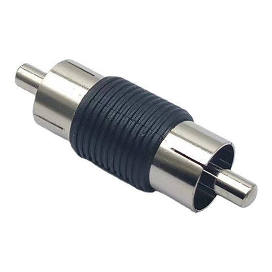 10pcs RCA Lotus Head Straight-through Male Monitoring Audio Adapter AV Butt Joint(Male to Male) by bashfashion