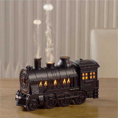 300ml Small Train Essential Oil Diffuser Humidifier With Remote Control US Plug by bashfashion