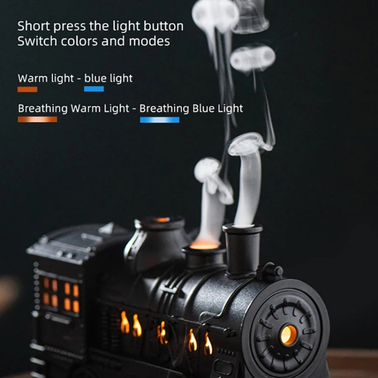 300ml Small Train Essential Oil Diffuser Humidifier With Remote Control US Plug by bashfashion