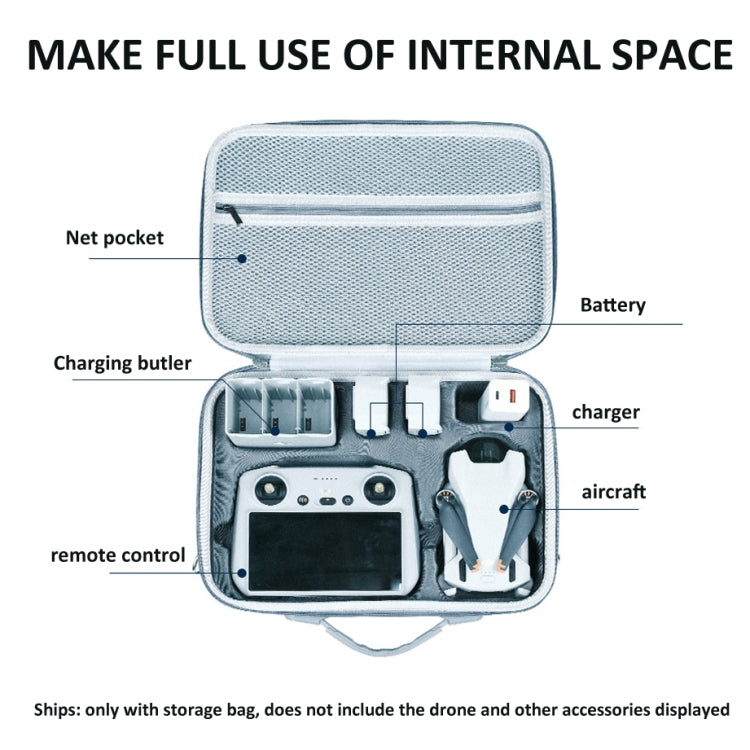 For DJI Mini 4 Pro / Mini 3 Pro LKTOP Carrying Case Waterproof Shoulder Bag Handbag, Style: Nylon by LKTOP