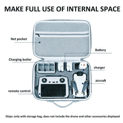 For DJI Mini 4 Pro / Mini 3 Pro LKTOP Carrying Case Waterproof Shoulder Bag Handbag, Style: PU by LKTOP