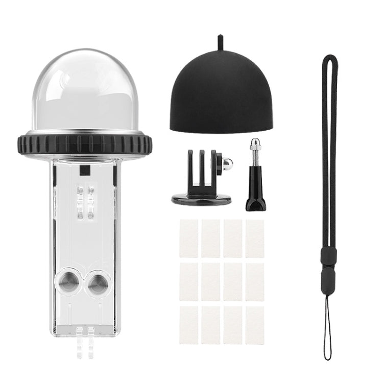 For DJI Osmo Pocket 3 BRDRC 40m Depth Waterproof Case Diving Housing Cover(Transparent Handle) by BRDRC